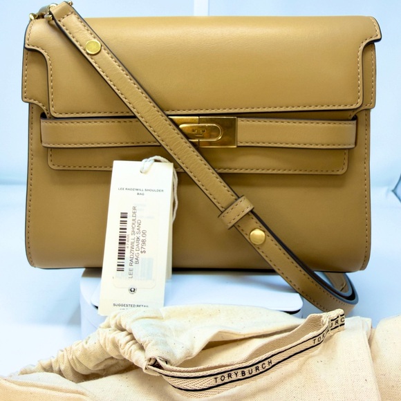 Tory Burch Lee Radziwill Shoulder Bag in Macadamia NWT $796 retail - Picture 7 of 16